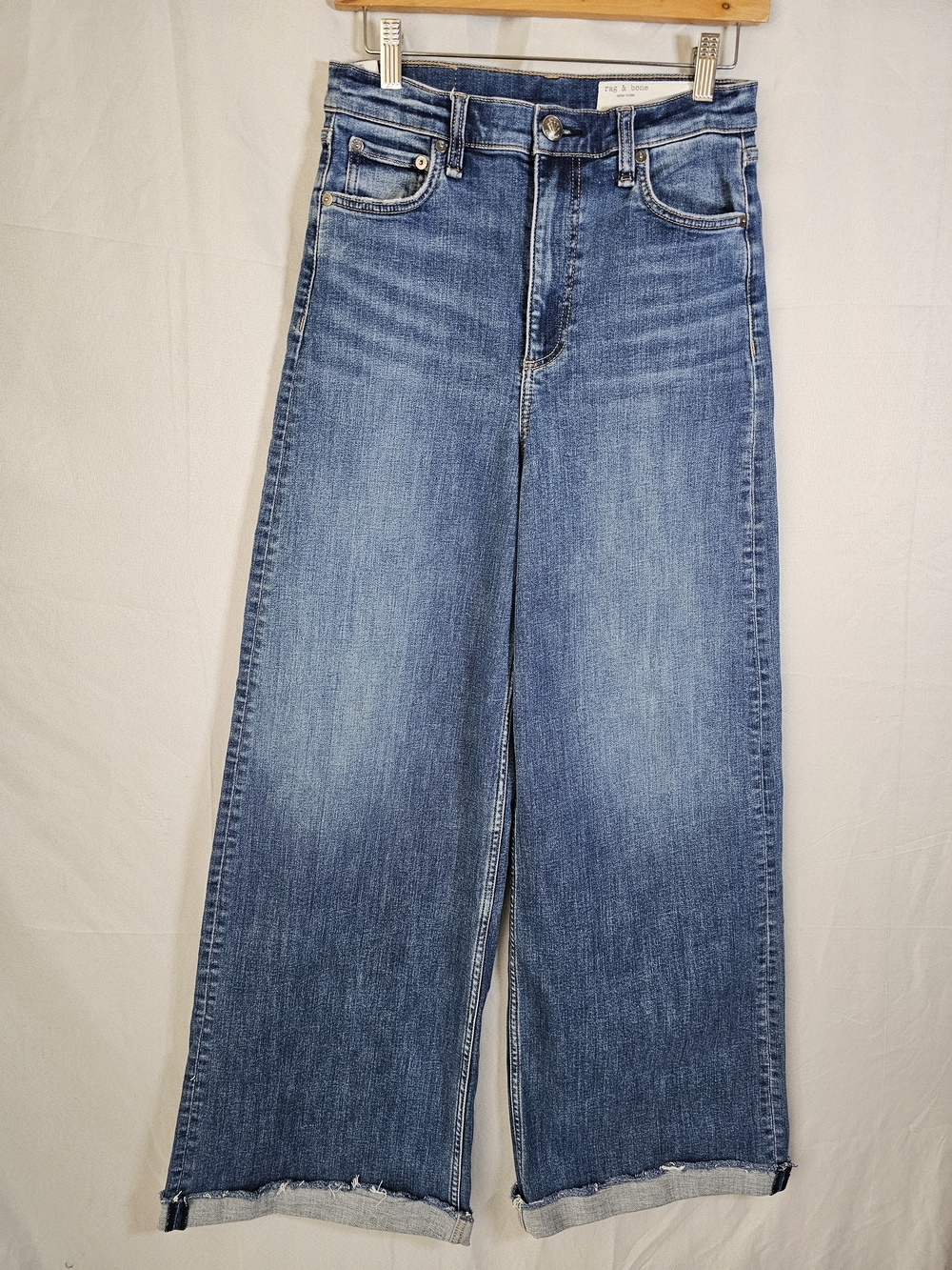 Sofie Cuffed High Waist Wide Leg Jeans - Picture 3 of 15